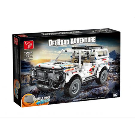 TA GAOLE T2004 2004 non  TOYOTA LAND CRUISER KÉO VỀ bộ đồ chơi xếp lắp ráp ghép mô hình  OFFROAD ADVENTURE Kỹ Thuật Công Nghệ Cao Mô Hình Phương Tiện 769 khối