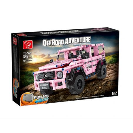 TA GAOLE T2003 2003 non  MERCEDES BENZ G LỚN XE PULLBACK bộ đồ chơi xếp lắp ráp ghép mô hình  OFFROAD ADVENTURE Kỹ Thuật Công Nghệ Cao Mô Hình Phương Tiện 939 khối