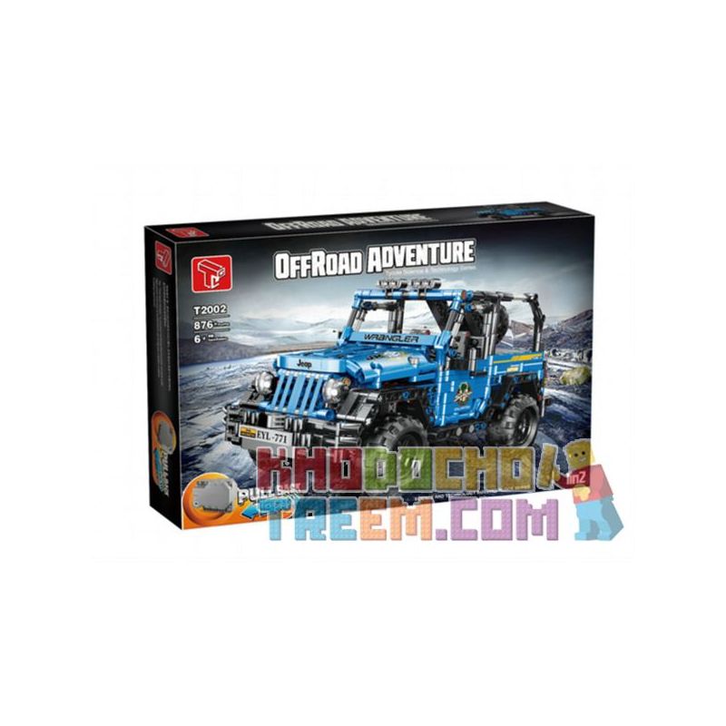 TA GAOLE T2002 2002 non  LỰC LƯỢNG CHĂN NUÔI XE JEEP TRỞ LẠI bộ đồ chơi xếp lắp ráp ghép mô hình  OFFROAD ADVENTURE Kỹ Thuật Công Nghệ Cao Mô Hình Phương Tiện 876 khối