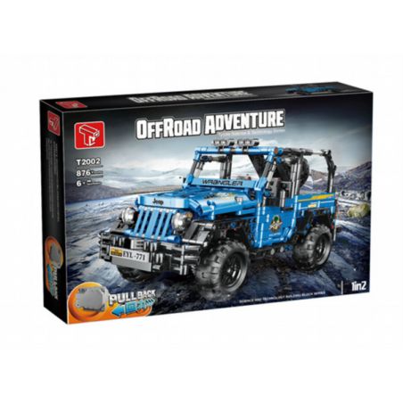 TA GAOLE T2002 2002 non  LỰC LƯỢNG CHĂN NUÔI XE JEEP TRỞ LẠI bộ đồ chơi xếp lắp ráp ghép mô hình  OFFROAD ADVENTURE Kỹ Thuật Công Nghệ Cao Mô Hình Phương Tiện 876 khối