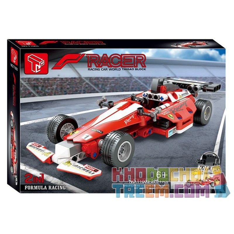TA GAOLE T1003 1003 non  PHƯƠNG TRÌNH HẠNG NHẤT ĐUA XE TRỞ LẠI bộ đồ chơi xếp lắp ráp ghép mô hình  FORMULA RACING Kỹ Thuật Công Nghệ Cao Mô Hình Phương Tiện 228 khối
