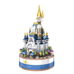 PanlosBrick 656007 Panlos Brick 656007 non  HỘP NHẠC LÂU ĐÀI MINI bộ đồ chơi xếp lắp ráp ghép mô hình CREATIVE MUSIC BOX 617 khối