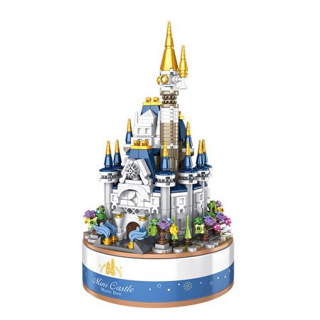 PanlosBrick 656007 Panlos Brick 656007 non  HỘP NHẠC LÂU ĐÀI MINI bộ đồ chơi xếp lắp ráp ghép mô hình CREATIVE MUSIC BOX 617 khối