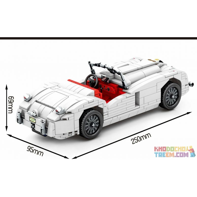 SEMBO 705750 non  JAGUAR XK120 XE (VƯƠNG QUỐC ANH 1961) bộ đồ chơi xếp lắp ráp ghép mô hình Creator Sáng Tạo 715 khối