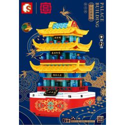 SEMBO 608005 non  GIỐNG bộ đồ chơi xếp lắp ráp ghép mô hình Architecture PALACE BUILDING Công Trình Kiến Trúc 434 khối