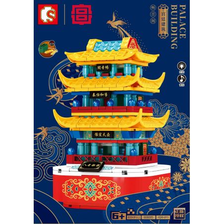 SEMBO 608005 non  GIỐNG bộ đồ chơi xếp lắp ráp ghép mô hình Architecture PALACE BUILDING Công Trình Kiến Trúc 434 khối