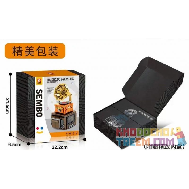 SEMBO 708601C non  LOA BLUETOOTH BLUETOOTH bộ đồ chơi xếp lắp ráp ghép mô hình BLOCK MUSIC