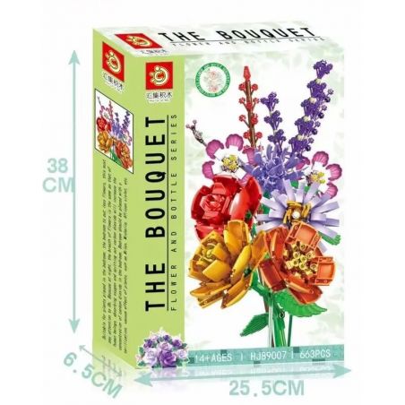 HJLEPIN HJ89007 89007 non  HJ89007. bộ đồ chơi xếp lắp ráp ghép mô hình Creator Sáng Tạo 663 khối