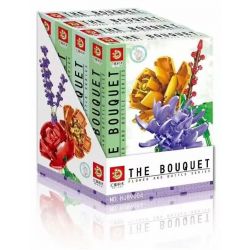 HJLEPIN HJ89004 89004 non  HOA OẢI HƯƠNG LIỄU BẠC HỒNG CÚC TRÀ MẶT TRĂNG bộ đồ chơi xếp lắp ráp ghép mô hình Creator THE BOUQUET Sáng Tạo