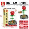 HJLEPIN HJ8003 8003 non  HOA HỒNG VĨNH CỬU bộ đồ chơi xếp lắp ráp ghép mô hình Creator Expert DREAM ROSE Chuyên Gia Sáng Tạo 331 khối