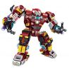 PanlosBrick 633055 Panlos Brick 633055 non  MÁY THÉP 12IN1 bộ đồ chơi xếp lắp ráp ghép mô hình Marvel Super Heroes STEEL MECHA Siêu Anh Hùng Marvel 590 khối