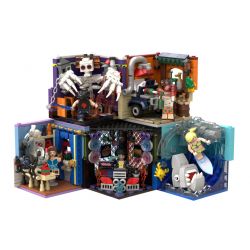 PANTASY 98002 98003 98004 98005 98006 98007 98008 98009 98010 98001 non  P-BOX CẢNH NHỎ 5 CÔ GÁI DJ CẬU BÉ THỂ THAO ĐIỆN TỬ BLOGGER THỰC PHẨM LƯỚT SÓNG SỐNG MỘT CHỊ bộ đồ chơi xếp lắp ráp ghép mô hình