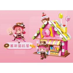 Enlighten 72018 Qman 72018 non  NHÀ BÁNH MOUSSE bộ đồ chơi xếp lắp ráp ghép mô hình Minecraft Game Xây Dựng 257 khối