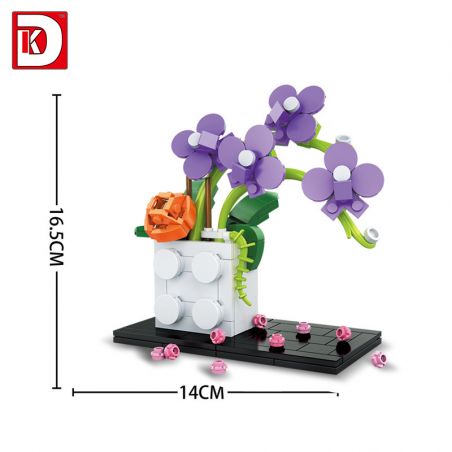 DK 3012 non  HOA LAN 5 MÀU bộ đồ chơi xếp lắp ráp ghép mô hình Creator Expert FLOWERS WORLD Chuyên Gia Sáng Tạo 267 khối
