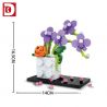 DK 3012 non  HOA LAN 5 MÀU bộ đồ chơi xếp lắp ráp ghép mô hình Creator Expert FLOWERS WORLD Chuyên Gia Sáng Tạo 267 khối