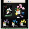 DK 3012 non  HOA LAN 5 MÀU bộ đồ chơi xếp lắp ráp ghép mô hình Creator Expert FLOWERS WORLD Chuyên Gia Sáng Tạo 267 khối