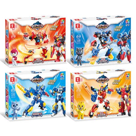 ZHEGAO ZG0112-2 0112-2 ZG0112-3 0112-3 ZG0112-4 0112-4 ZG0112-1 0112-1 non  4 ÁO GIÁP YANLONG LỬA SẤM SÉT THUNDERBOLT CRIT HYUN DRAGON MACHINE KNIGHT bộ đồ chơi xếp lắp ráp ghép mô hình 525 khối