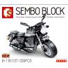 SEMBO 701127 non  GUDE V9 BOBBER. bộ đồ chơi xếp lắp ráp ghép mô hình Motorcycle Motorbike MOTO GUZZI V9 BOBBER Xe Hai Bánh 255 khối
