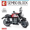 SEMBO 701126 non  TRIUMPHAL STREET SCRAMBLER. bộ đồ chơi xếp lắp ráp ghép mô hình Motorcycle Motorbike TRIUMPH STREET SCRAMBLER Xe Hai Bánh 205 khối