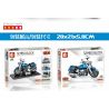 SEMBO 701122 non  HARLEY CẢM THẤY bộ đồ chơi xếp lắp ráp ghép mô hình Motorcycle Motorbike HARLEY-DAVIDSON FAT BOY Xe Hai Bánh 257 khối