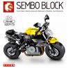 SEMBO 701121 non  BENOLI TNT600. bộ đồ chơi xếp lắp ráp ghép mô hình Motorcycle Motorbike BENELLI TNT 600 ABS Xe Hai Bánh 257 khối