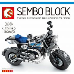 SEMBO 701119 non  DUKADI TRAVELS TỪ TOUR LỊCH bộ đồ chơi xếp lắp ráp ghép mô hình Motorcycle Motorbike DUCATI SCRAMBLER Xe Hai Bánh 201 khối