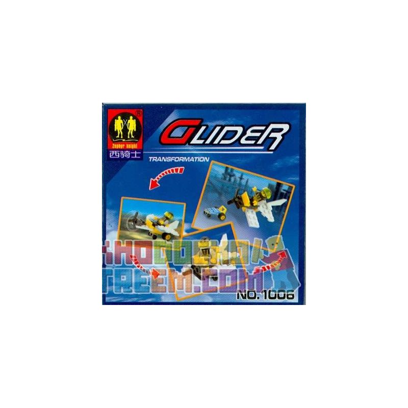 ZEPHYR KNIGHT 1006 non  TÀU LƯỢN bộ đồ chơi xếp lắp ráp ghép mô hình City GLIDER Thành Phố