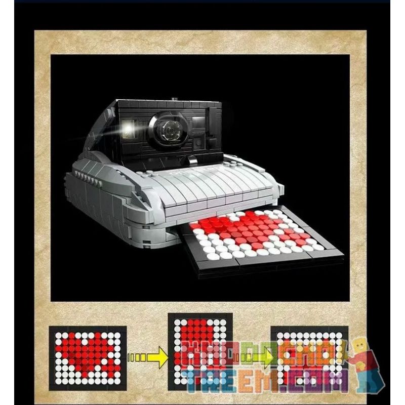 HENGTAI 92042 non  ĐẶT MỘT CAMERA HÌNH ẢNH bộ đồ chơi xếp lắp ráp ghép mô hình Creator Expert INSTANT CAMERA Chuyên Gia Sáng Tạo 797 khối