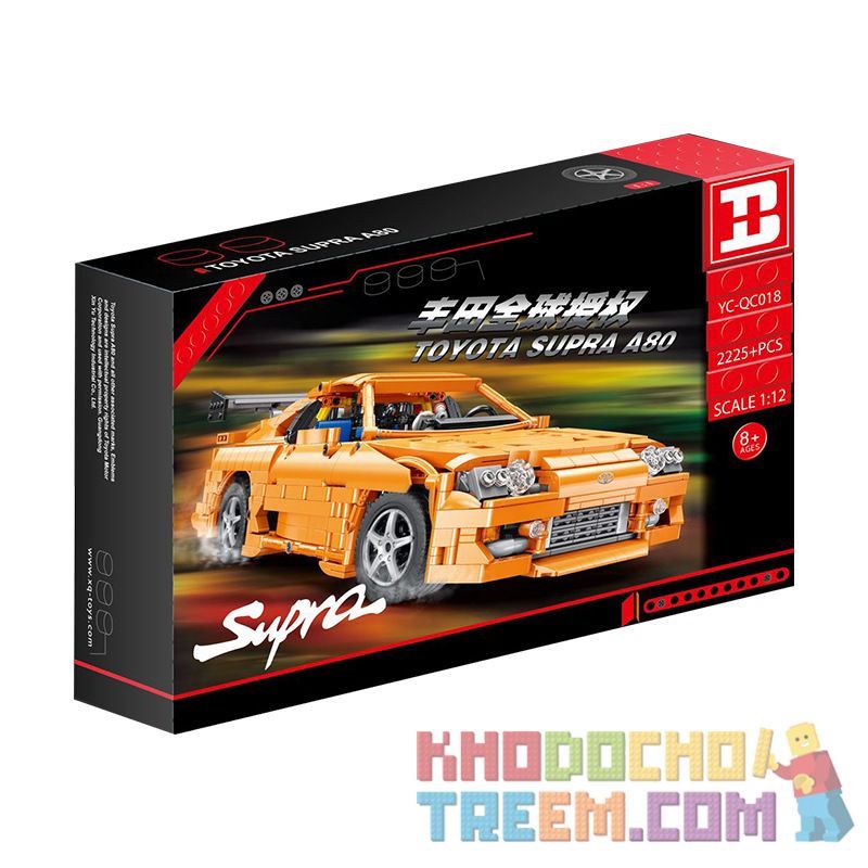 HAPPY BUILD SHINEYU XINYU YC-QC018 QC018 YCQC018 non  TOYOTA SUPRA 1:12. tỷ lệ 1:12 bộ đồ chơi xếp lắp ráp ghép mô hình  Kỹ Thuật Công Nghệ Cao Mô Hình Phương Tiện 2225 khối