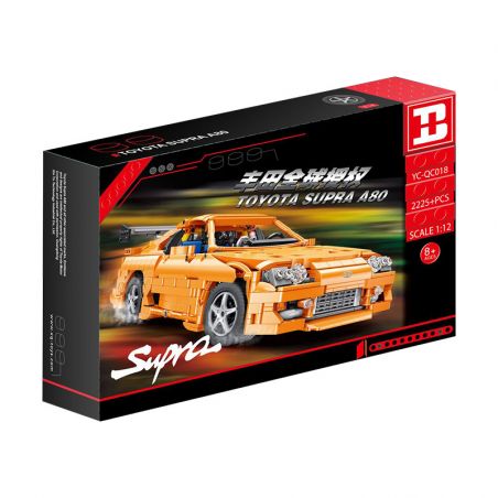 HAPPY BUILD SHINEYU XINYU YC-QC018 QC018 YCQC018 non  TOYOTA SUPRA 1:12. tỷ lệ 1:12 bộ đồ chơi xếp lắp ráp ghép mô hình  Kỹ Thuật Công Nghệ Cao Mô Hình Phương Tiện 2225 khối