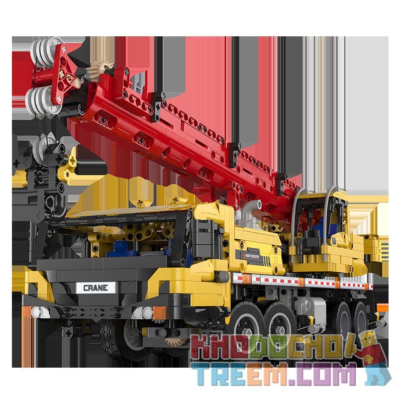 DOUBLEE CADA C61081 61081 non  CẦN CẨU DI ĐỘNG ĐẦY ĐỦ TÍNH NĂNG bộ đồ chơi xếp lắp ráp ghép mô hình  REMOTE CONTROL CRANE TRUCK Kỹ Thuật Công Nghệ Cao Mô Hình Phương Tiện 1831 khối