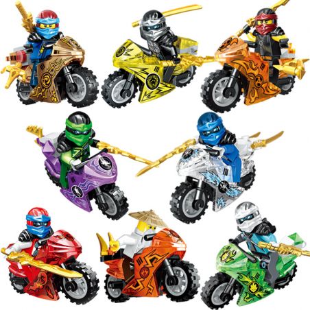 PRCK 61081 non  MÔ HÌNH XE MÁY 8. bộ đồ chơi xếp lắp ráp ghép mô hình The  Ninjago Movie Ninja Lốc Xoáy