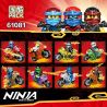 PRCK 61081 non  MÔ HÌNH XE MÁY 8. bộ đồ chơi xếp lắp ráp ghép mô hình The  Ninjago Movie Ninja Lốc Xoáy