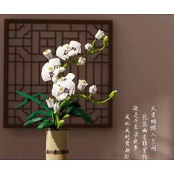 QIZHILE 92000 non  PHALAENOPSIS. bộ đồ chơi xếp lắp ráp ghép mô hình Creator Expert Chuyên Gia Sáng Tạo 588 khối