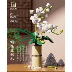 QIZHILE 92000 non  PHALAENOPSIS. bộ đồ chơi xếp lắp ráp ghép mô hình Creator Expert Chuyên Gia Sáng Tạo 588 khối