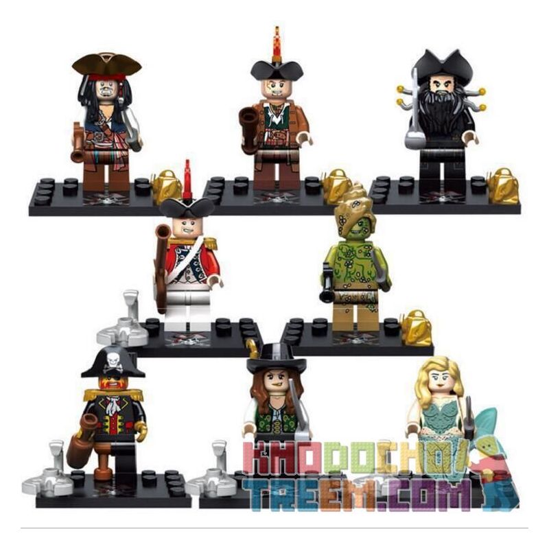 XSZ KSZ 518 non  CARIBBEAN PIRATE. bộ đồ chơi xếp lắp ráp ghép mô hình Pirates Of The Caribbean Cướp Biển Vùng Caribe