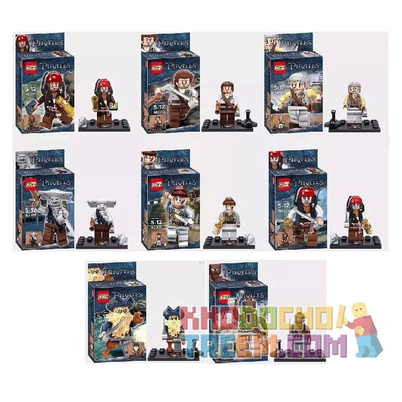 XSZ KSZ 515 non  CARIBBEAN PIRATE. bộ đồ chơi xếp lắp ráp ghép mô hình Pirates Of The Caribbean Cướp Biển Vùng Caribe
