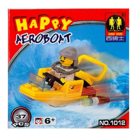 ZEPHYR KNIGHT 1012 Xếp hình kiểu  HAPPY AEROBOAT Hạnh Phúc Aeroboat. 37 khối