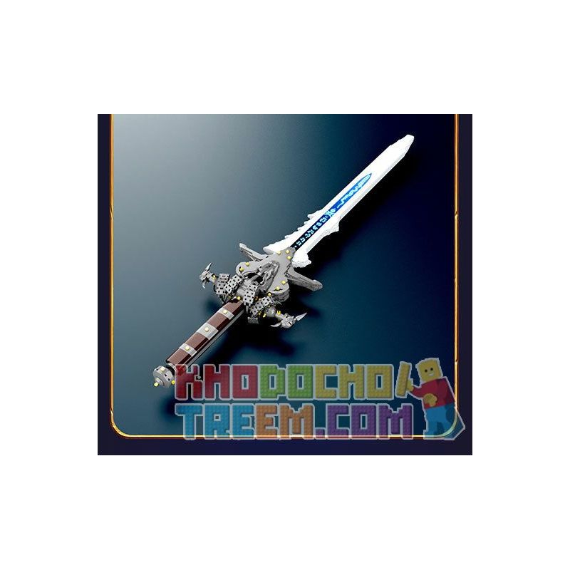 DK 1500 non  SƯƠNG GIÁ bộ đồ chơi xếp lắp ráp ghép mô hình Computer Games FROSTMOURNE Trò Chơi 2349 khối