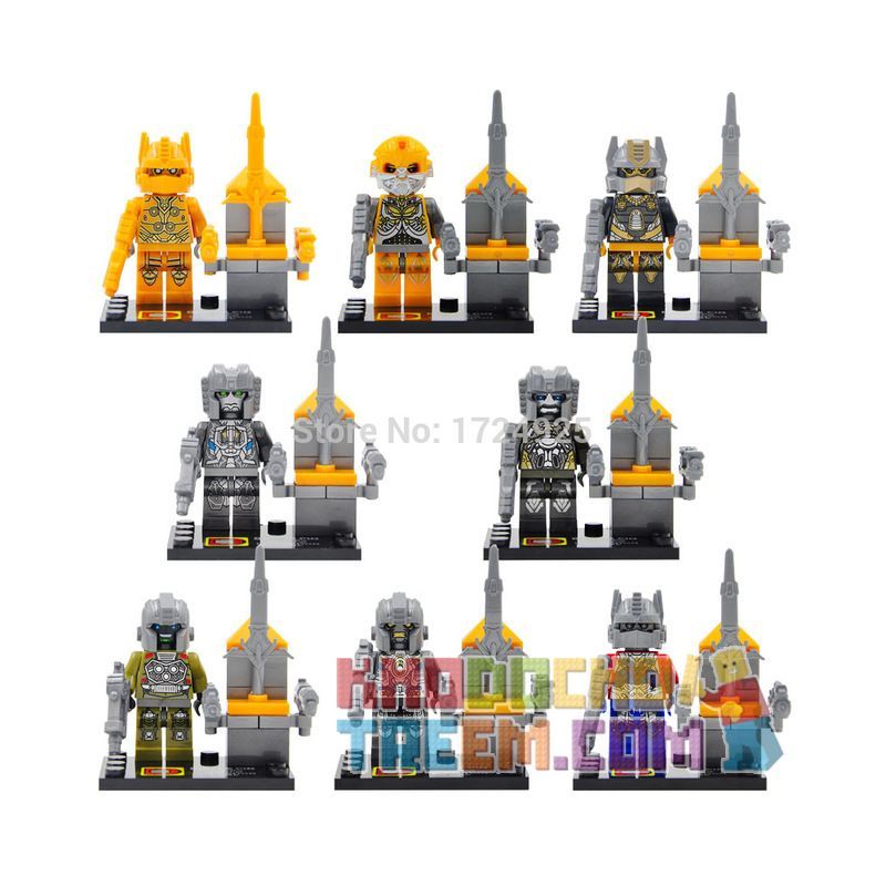 DUO LE PIN DLP9006 9006 non  TRANSFORMERS 8. bộ đồ chơi xếp lắp ráp ghép mô hình Robot Đại Chiến Người Máy Biến Hình