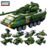 GUDI 8761 non  XE BỌC THÉP STRIK 8 TRONG 1 bộ đồ chơi xếp lắp ráp ghép mô hình Military Army Quân Sự Bộ Đội 655 khối