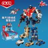 GUDI 40201 non  THUNDER WAR 5 TRONG 1 ROBOT BIẾN DẠNG CƠ THỂ bộ đồ chơi xếp lắp ráp ghép mô hình THUNDER WARRIOR
