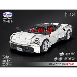 Winner 7050 non  XE ĐUA PORSCHE TRẮNG tỷ lệ 1:10 bộ đồ chơi xếp lắp ráp ghép mô hình  SUPER FERRARIED RACING CAR Kỹ Thuật Công Nghệ Cao Mô Hình Phương Tiện 2209 khối