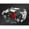 Winner 7050 non  XE ĐUA PORSCHE TRẮNG tỷ lệ 1:10 bộ đồ chơi xếp lắp ráp ghép mô hình  SUPER FERRARIED RACING CAR Kỹ Thuật Công Nghệ Cao Mô Hình Phương Tiện 2209 khối