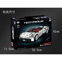 Winner 7050 non  XE ĐUA PORSCHE TRẮNG tỷ lệ 1:10 bộ đồ chơi xếp lắp ráp ghép mô hình  SUPER FERRARIED RACING CAR Kỹ Thuật Công Nghệ Cao Mô Hình Phương Tiện 2209 khối