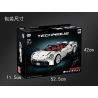 Winner 7050 non  XE ĐUA PORSCHE TRẮNG tỷ lệ 1:10 bộ đồ chơi xếp lắp ráp ghép mô hình  SUPER FERRARIED RACING CAR Kỹ Thuật Công Nghệ Cao Mô Hình Phương Tiện 2209 khối