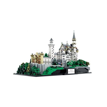 XINGBAO XB-05002 05002 XB05002 non  LÂU ĐÀI THIÊN NGA TRẮNG bộ đồ chơi xếp lắp ráp ghép mô hình Architecture NEW SWAN STONE CASTLE Công Trình Kiến Trúc 7437 khối