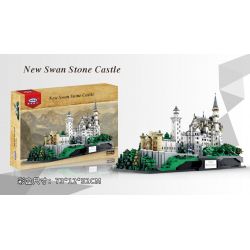 XINGBAO XB-05002 05002 XB05002 non  LÂU ĐÀI THIÊN NGA TRẮNG bộ đồ chơi xếp lắp ráp ghép mô hình Architecture NEW SWAN STONE CASTLE Công Trình Kiến Trúc 7437 khối