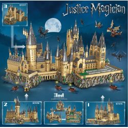 S7315 7315 S7317 7317 REBRICKABLE MOC-30884 30884 MOC30884 non  PHIÊN BẢN ĐẦY ĐỦ CỦA LÂU ĐÀI HOGWARTS SÂN TRUNG TÂM KHÁN PHÒNG QUẢNG TRƯỜNG PHUN NƯỚC bộ đồ chơi xếp lắp ráp ghép mô hình Harry Potter HOGWART'S CASTLE (71043) EPIC EXTENSION Chú Bé Phù Thủy 19306 khối