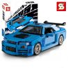 MouldKing 10113 Mould King 10113 REBRICKABLE MOC-29377 29377 MOC29377 SHENG YUAN SY SY0002 0002 non  NISSAN SKYLINE GTR R34 tỷ lệ 1:12 bộ đồ chơi xếp lắp ráp ghép mô hình Creator Sáng Tạo 1513 khối